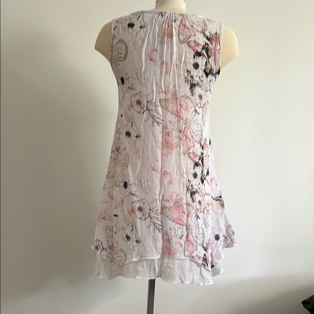 Floral Sleeveless Tunic Top - Picture 7 of 9